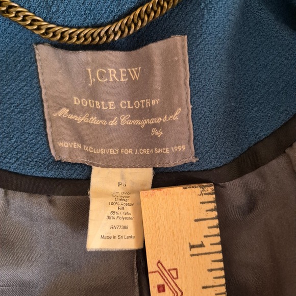 J. Crew "Lady Day" Coat Double-Cloth Manifattura di Carmignano Mill 3M Thinsulat - Picture 10 of 10